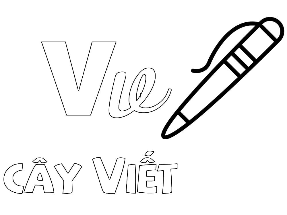 Chữ V Cây Viết