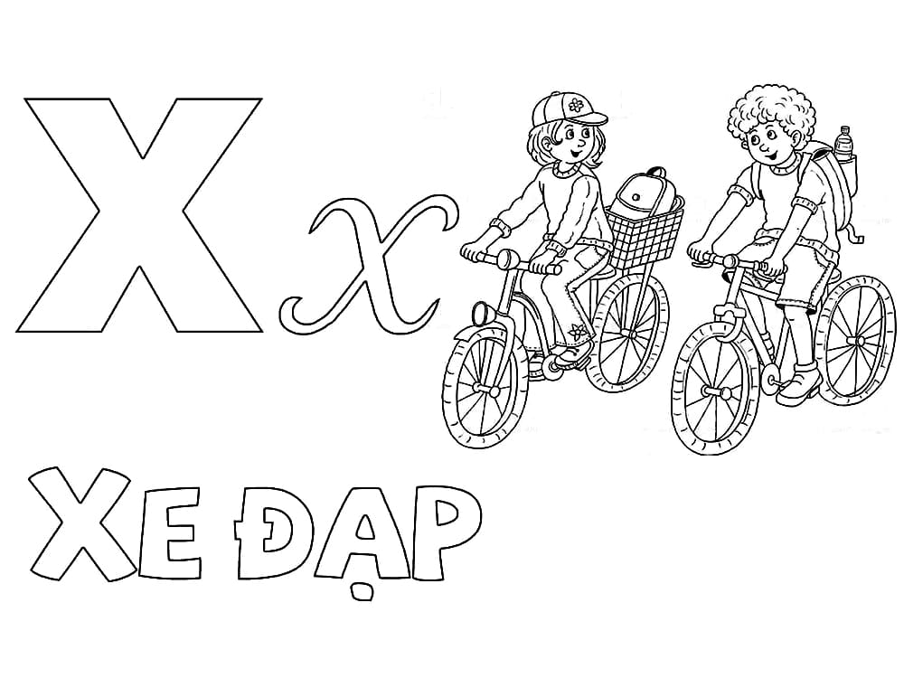 Chữ  X Xe Đạp