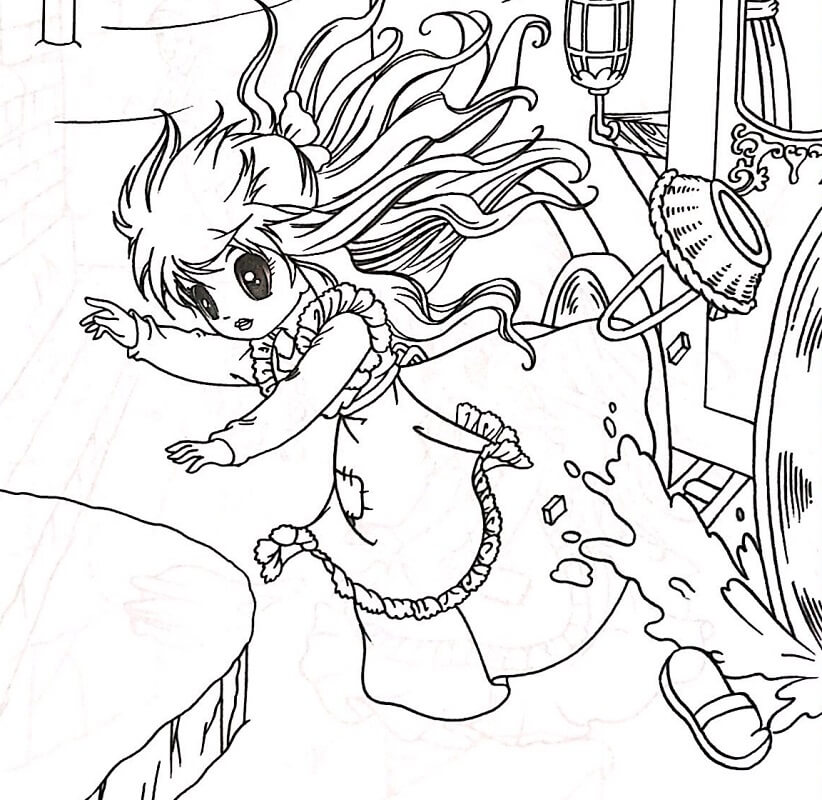 Cô Bé Bán Diêm Bị Ngã