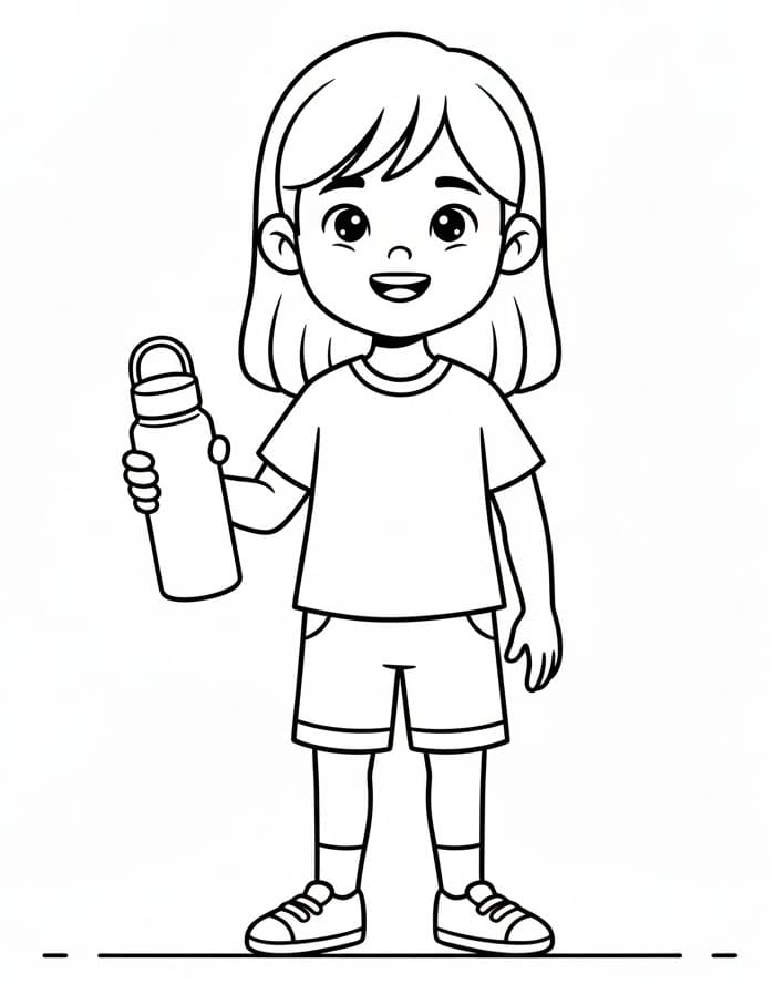 Cô Bé Cầm Bình Nước