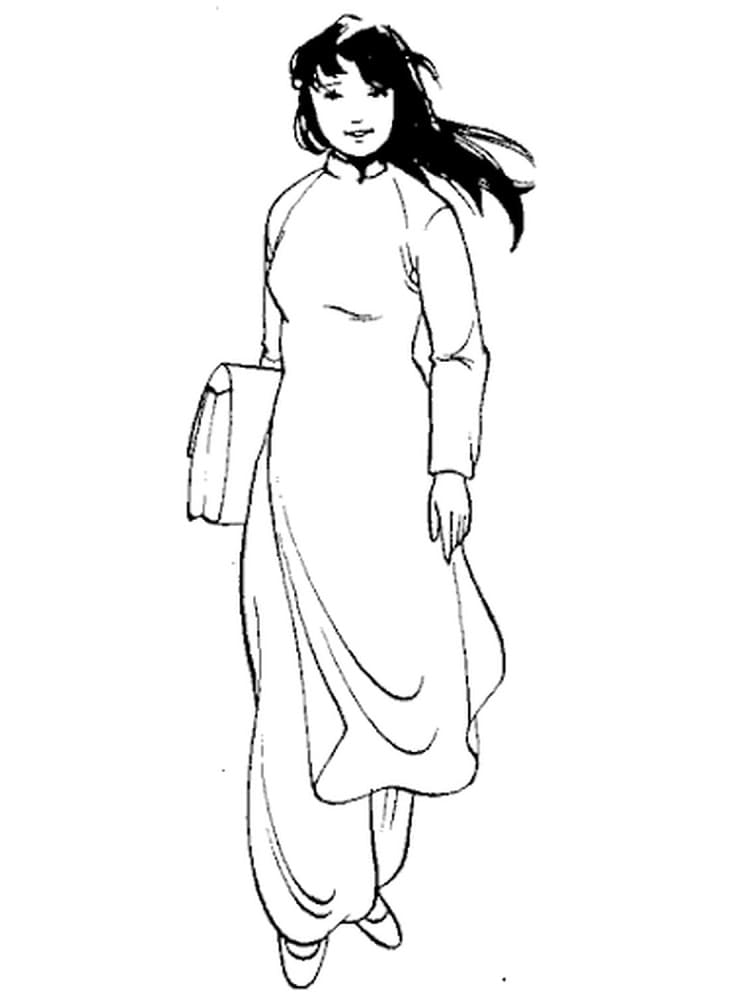 Cô Giáo Mặc Áo Dài Đẹp