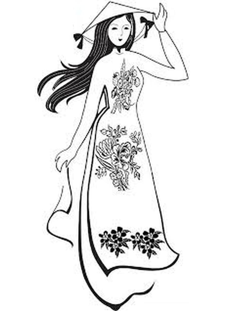 Cô Giáo Mặc Áo Dài Truyền Thống