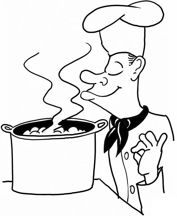 Đầu Bếp Nấu Món Súp