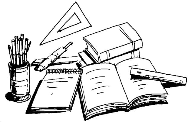 Đồ Dùng Học Tập Trên Bàn