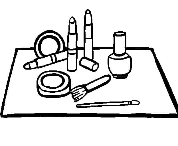 Đồ Trang Điểm Trên Bàn