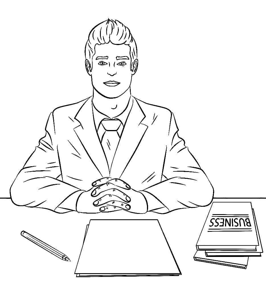 Doanh Nhân Trên Bàn Làm Việc