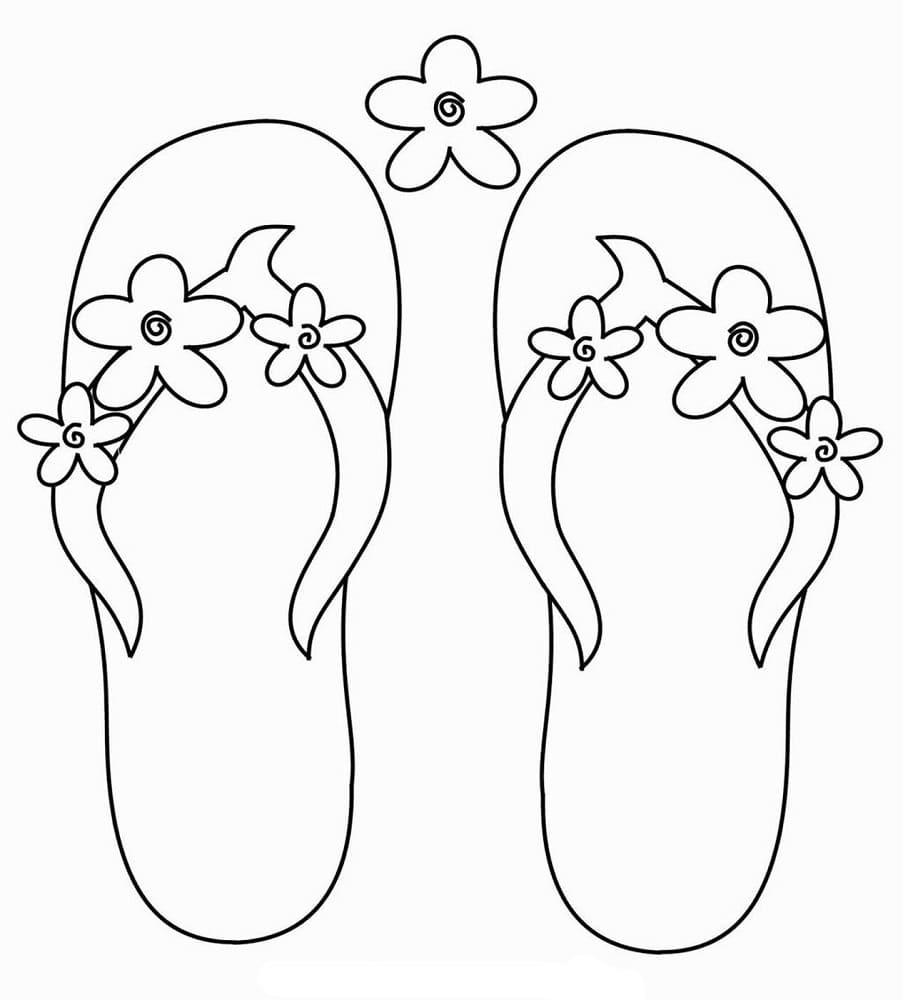 Đôi Dép Đính Hoa