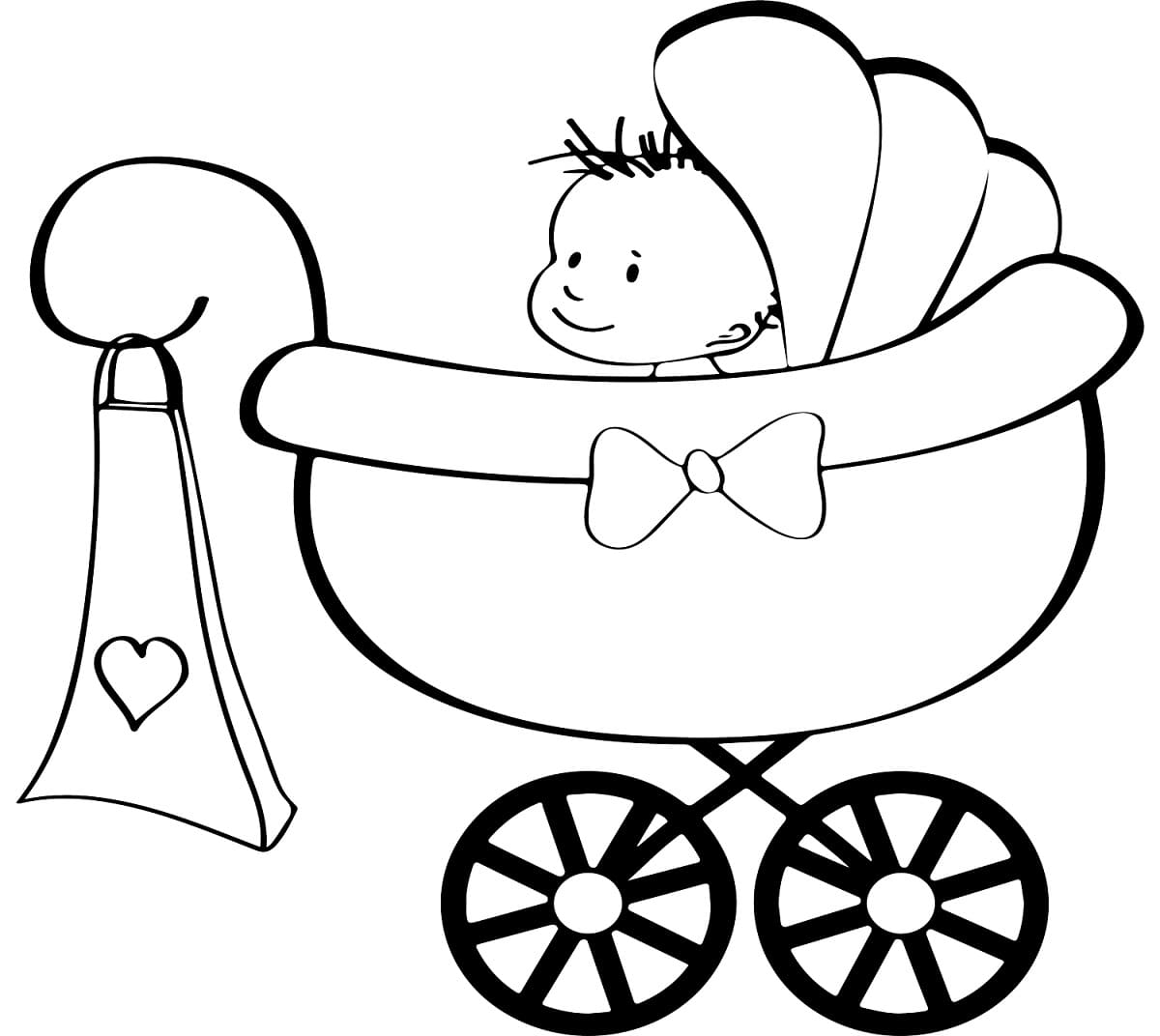 Em Bé Đáng Yêu Trong Xe Đẩy