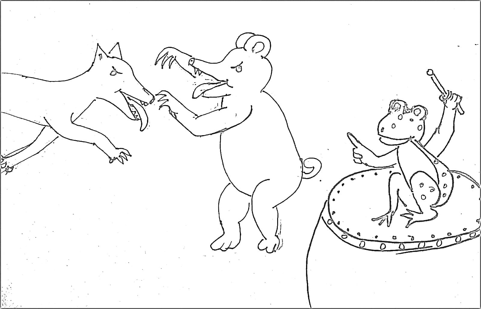 Tô Màu Truyện Cổ Tích Cóc Kiện Trời