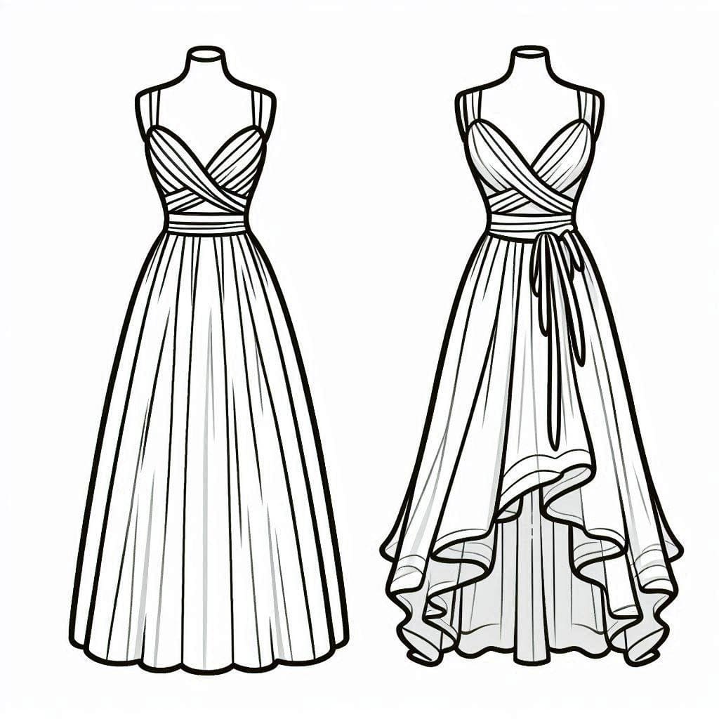 Tô Màu Váy Dạ Hội