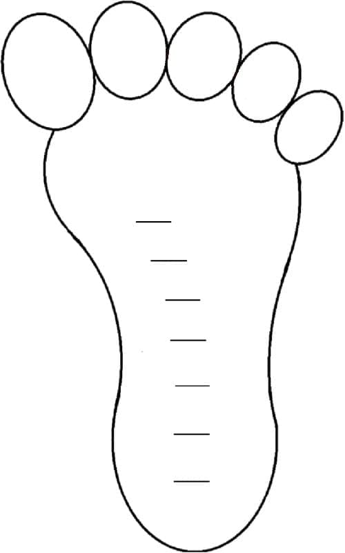 Hình Bàn Chân Đơn Giản