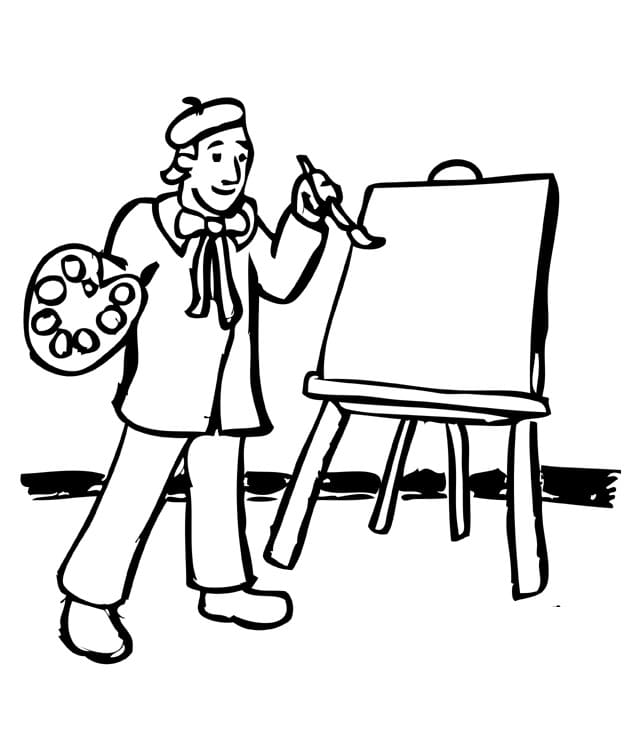 Họa Sĩ Đang Vẽ Tranh