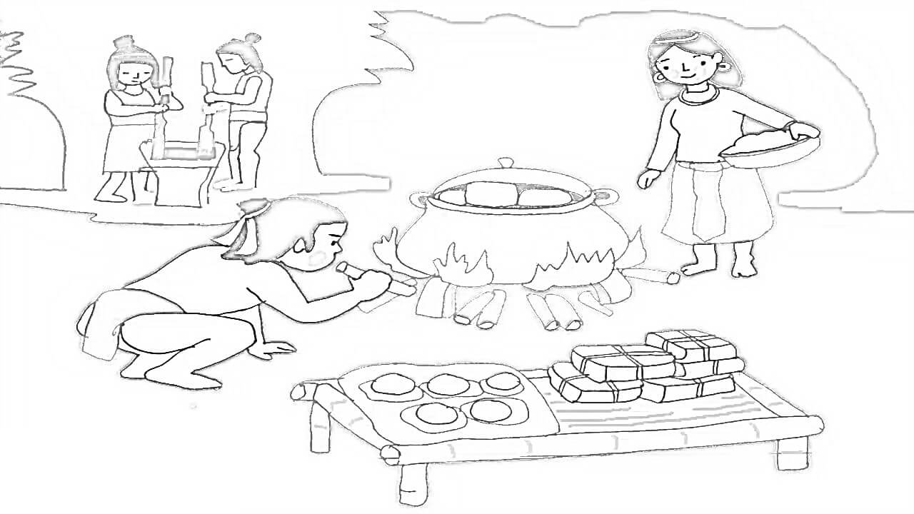 Lang Liêu Nấu Bánh Chưng