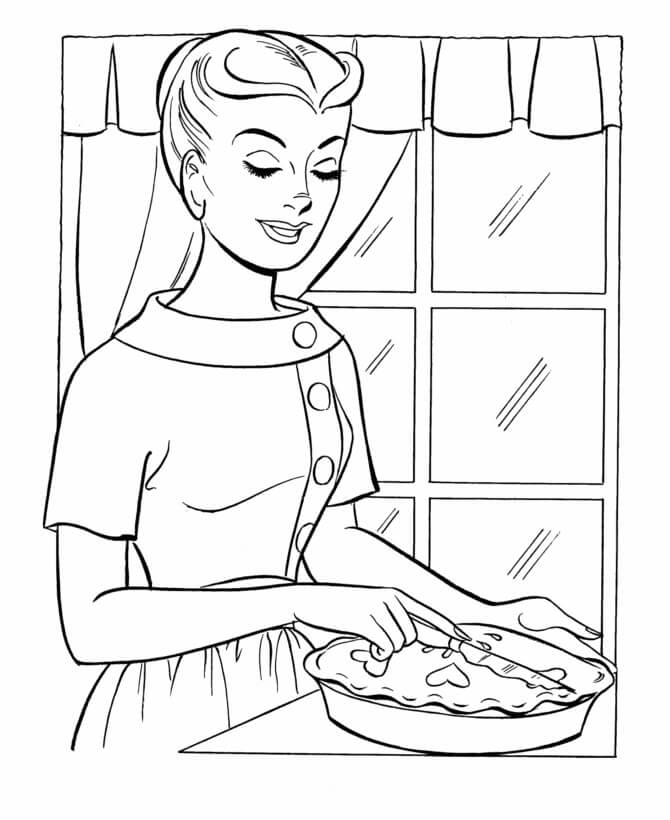 Mẹ Yêu Đang Làm Bánh