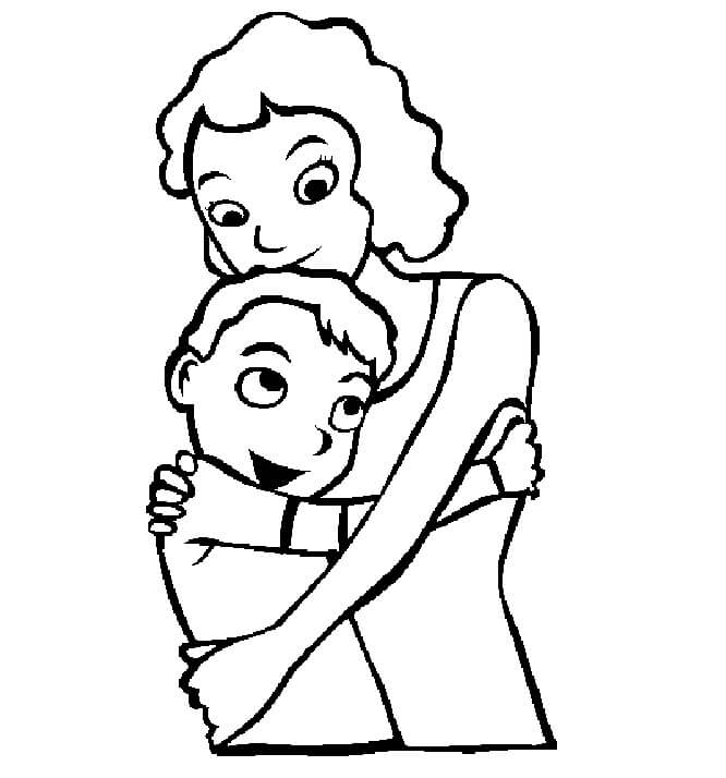 Mẹ Yêu Ôm Con Trai