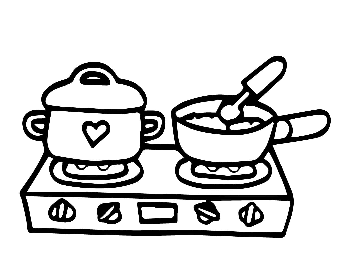 Nấu Trên Bếp Ga