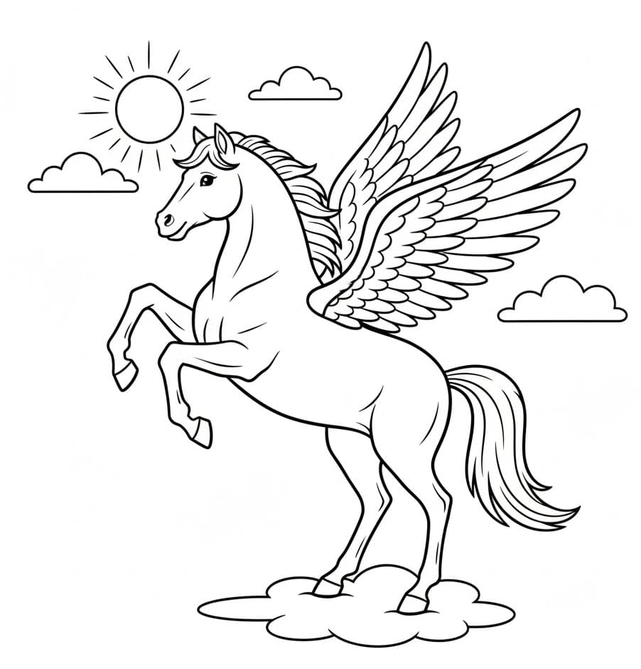 Ngựa Pegasus Tuyệt Đẹp