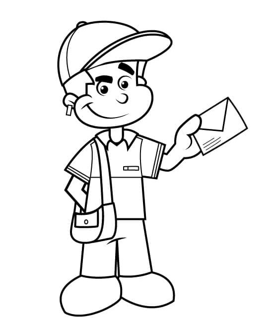 Người Đưa Thư Cầm Bức Thư