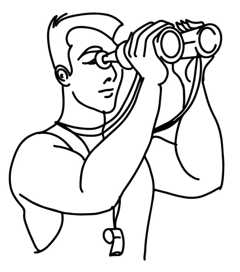 Nhân Viên Cứu Hộ Đang Quan Sát