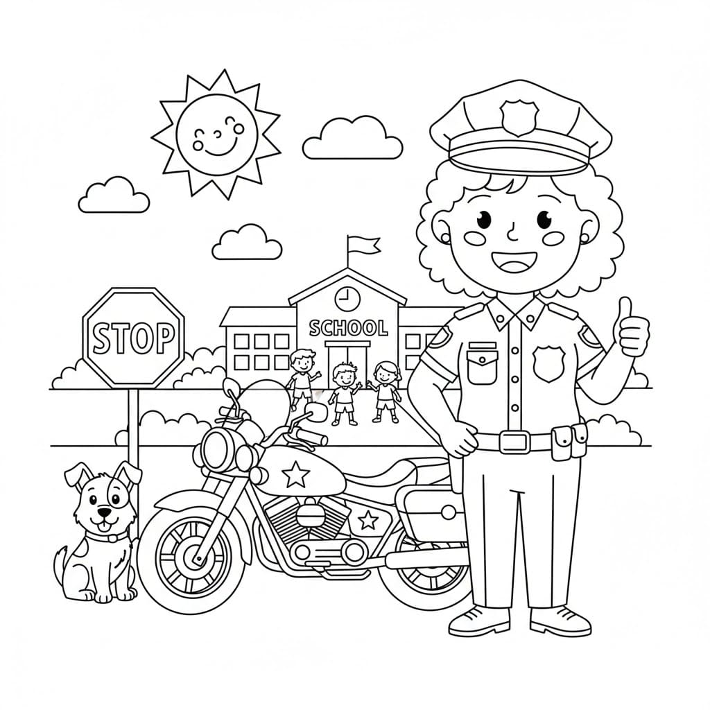 Tô Màu Cảnh Sát