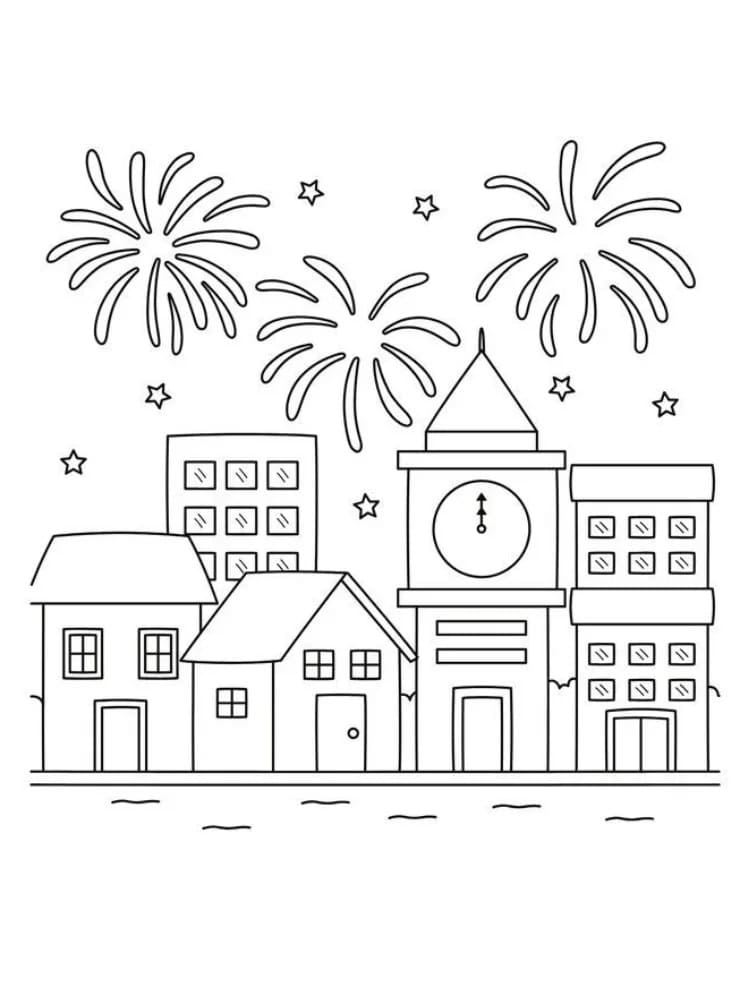 Pháo Hoa Trong Thành Phố