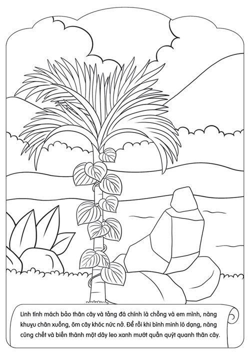 Tô Màu Sự Tích Trầu Cau