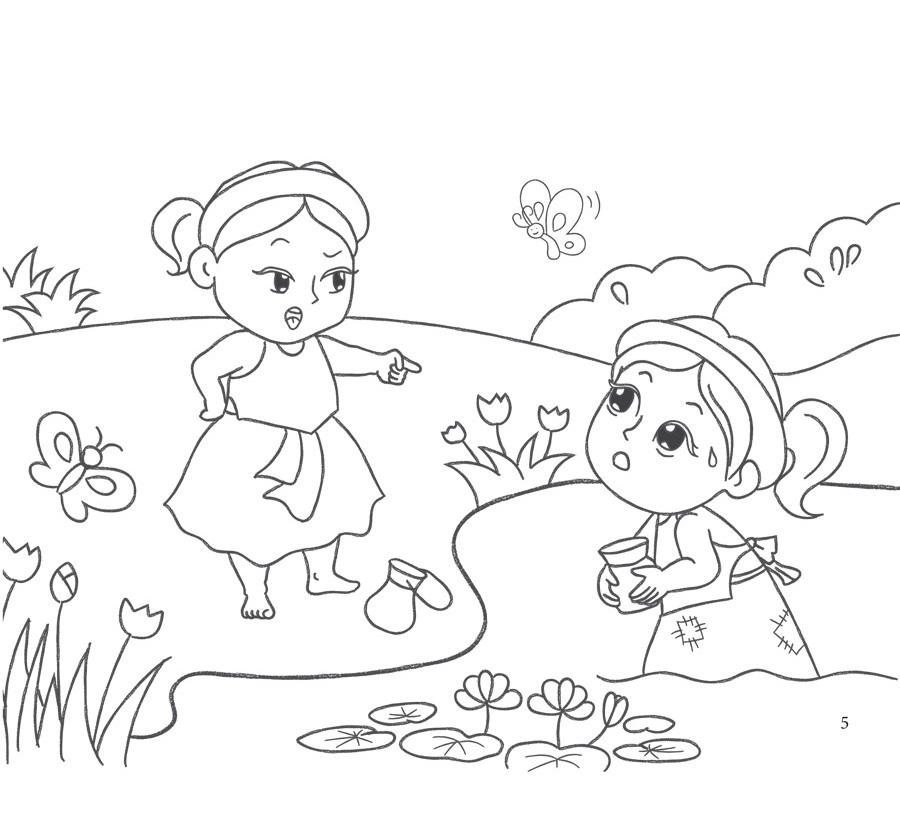 Tô Màu Truyện Cổ Tích Tấm Cám