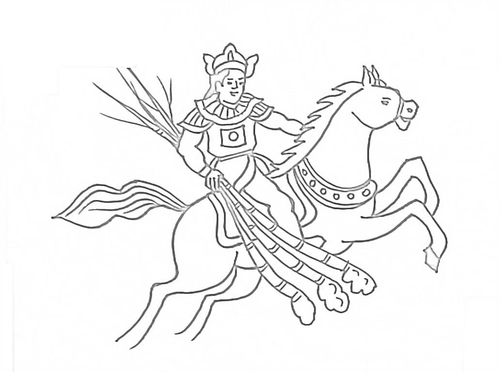 Thánh Gióng Cưỡi Ngựa Sắt