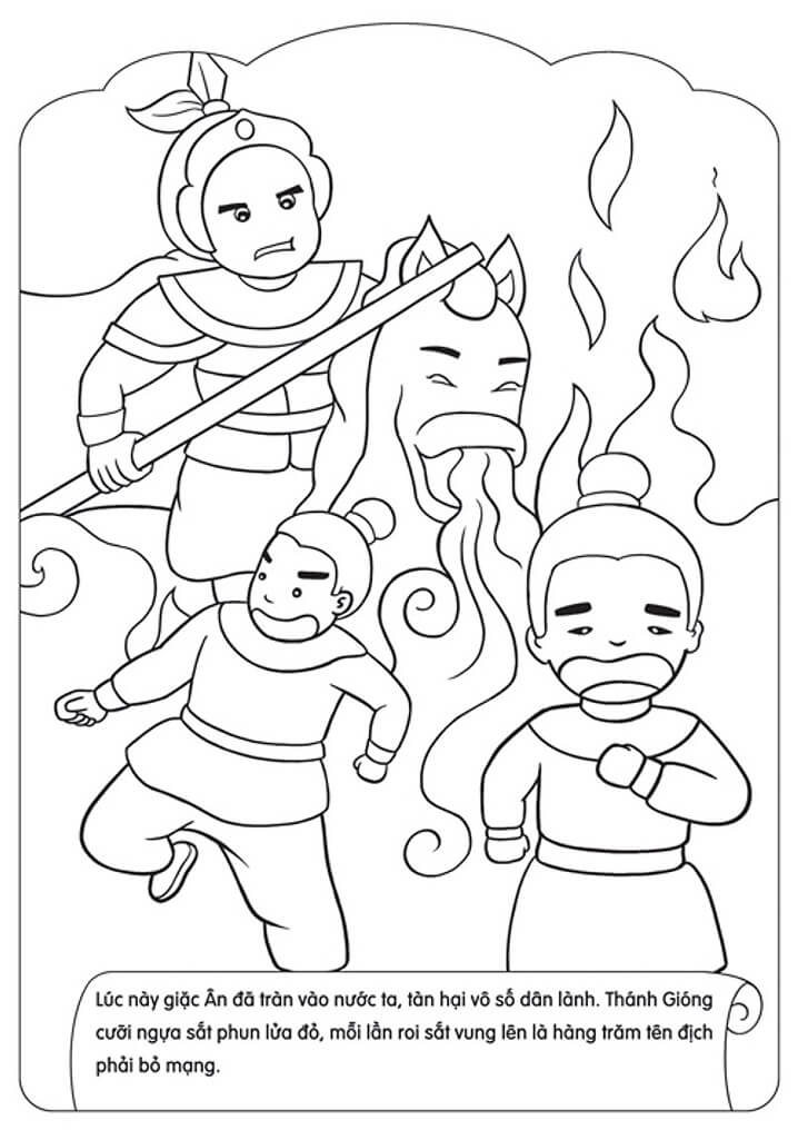 Thánh Gióng Đánh Đuổi Giặc Ân