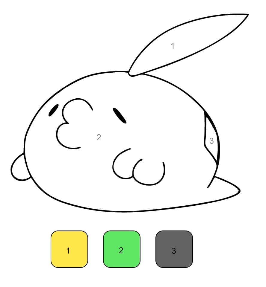 Tô Màu Theo Số Pokemon Gulpin