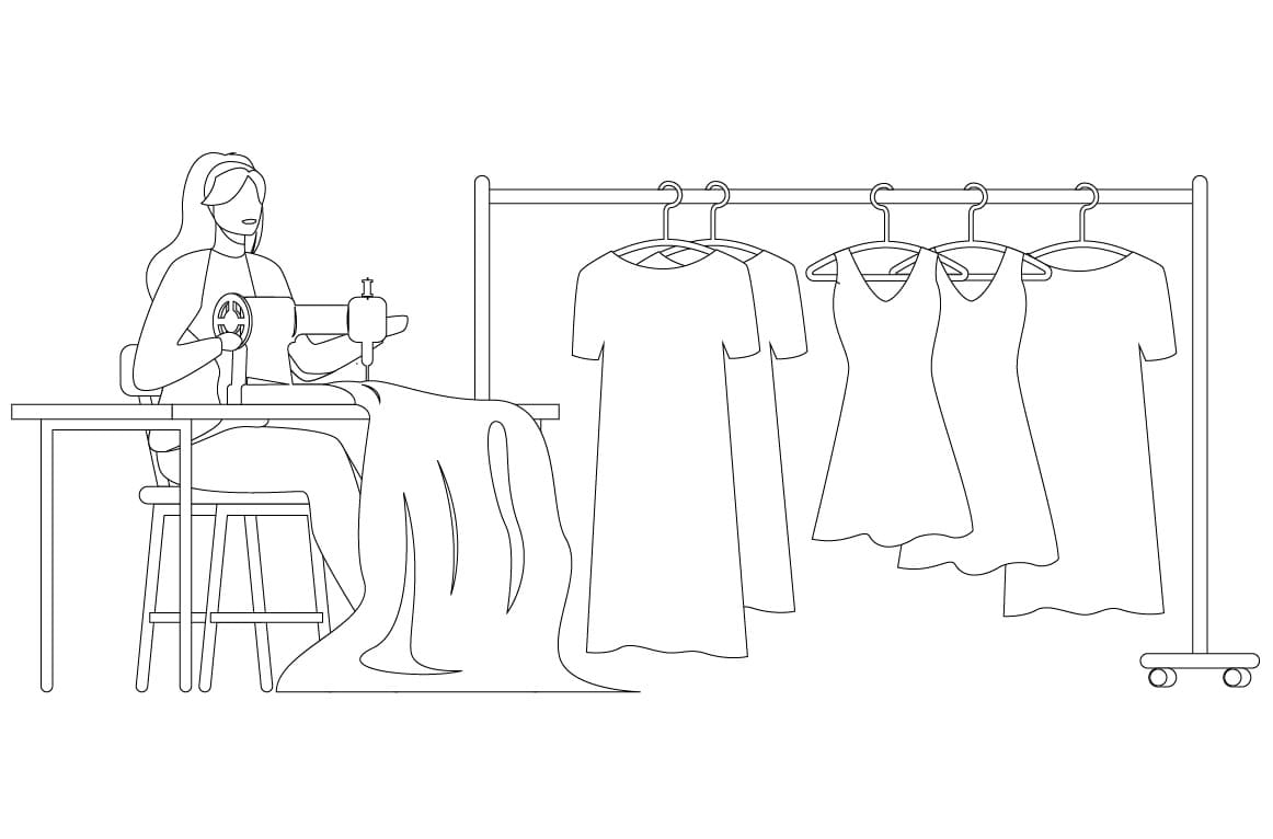 Thợ May và Quần Áo