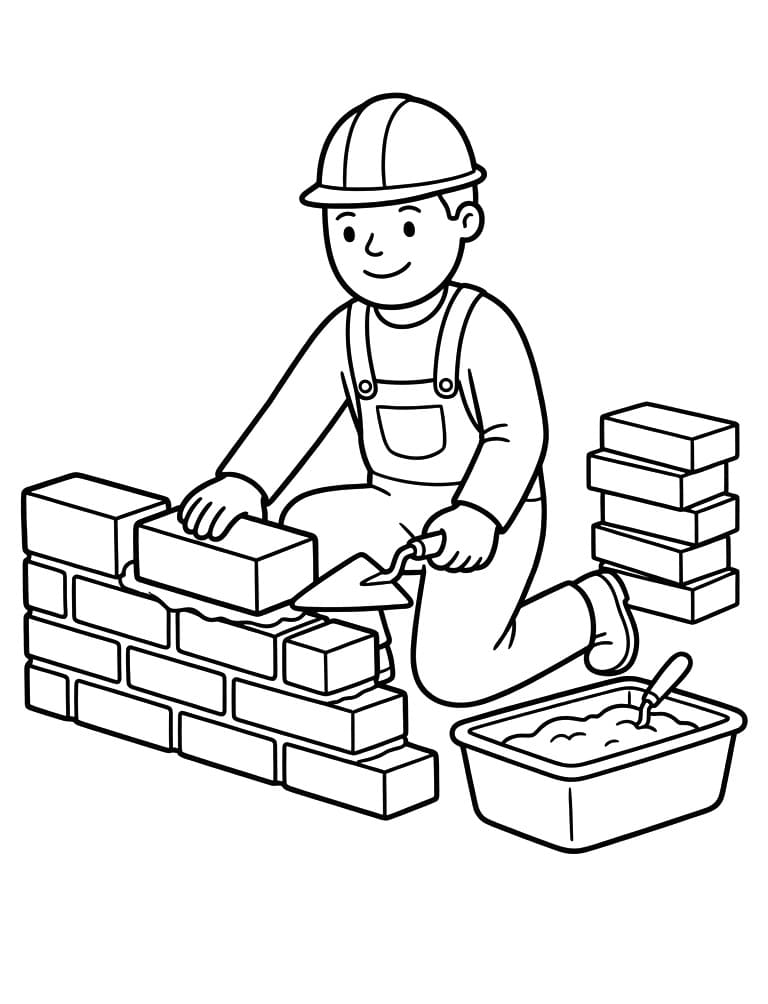 Thợ Xây Đang Làm Việc