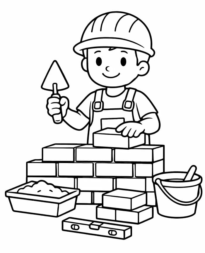 Thợ Xây Nhỏ Cute