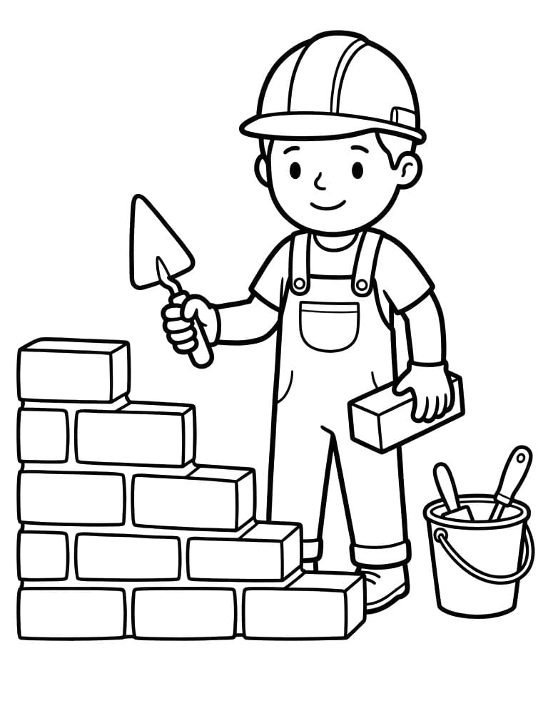 Thợ Xây Ở Công trường