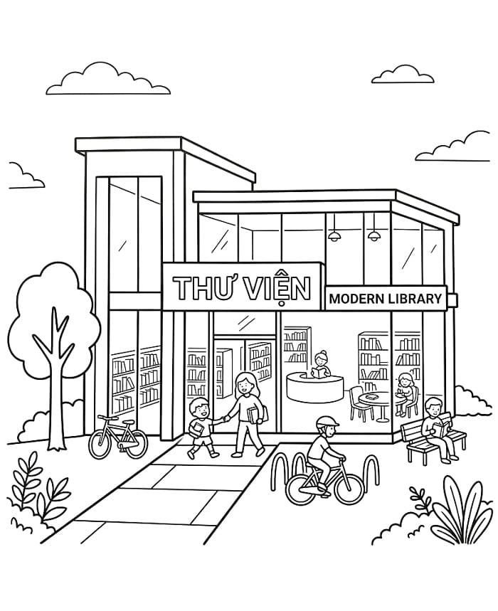 Thư Viện Đẹp và Hiện Đại