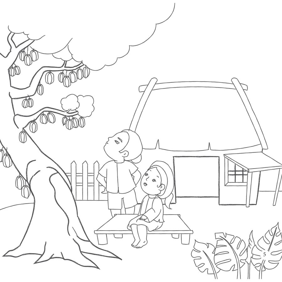 Tô Màu Sự Tích Cây Khế