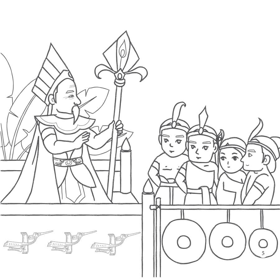 Tô Màu Truyện Cổ Tích Bánh Chưng – Bánh Dày