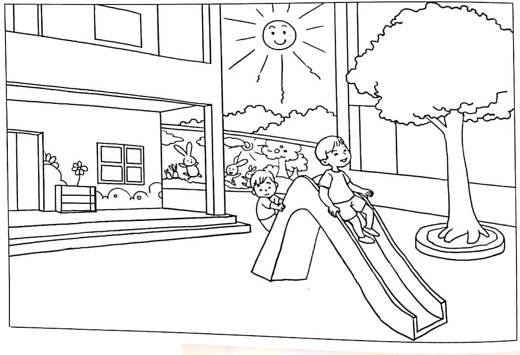 Vui Chơi Trong Trường Mầm Non