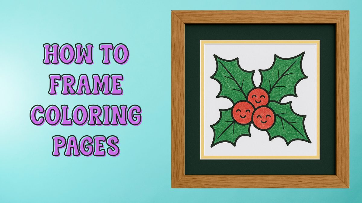 Cách Đóng Khung Trang Tô Màu