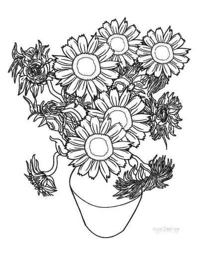 bình hoa hướng dương