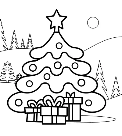 cây thông ngoài trời