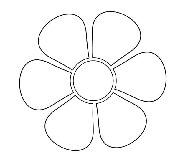 Bông Hoa 6 Cánh Đơn Giản Nhất