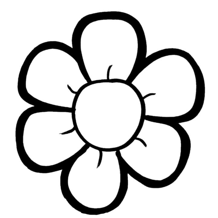 Tô Màu Bông Hoa 6 Cánh