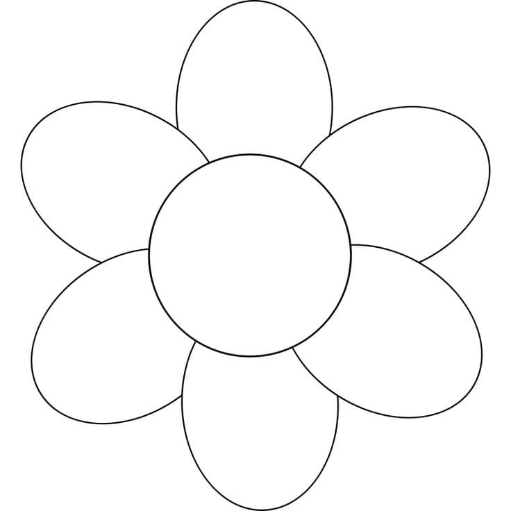 Bông Hoa 6 Cánh Rất Đơn Giản