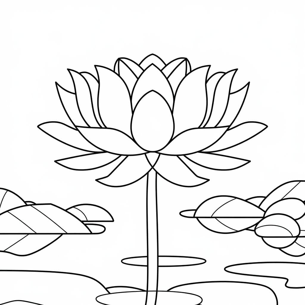 Bông Hoa Sen Lớn