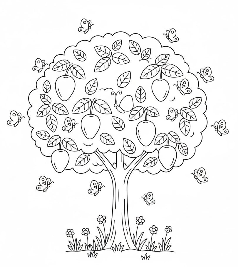 Bươm Bướm và Cây Xoài