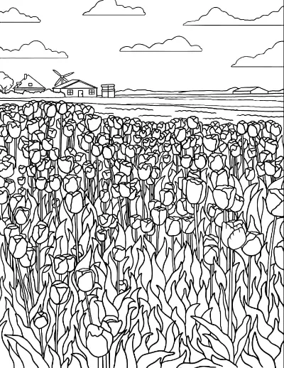 Cánh Đồng Hoa Tulip