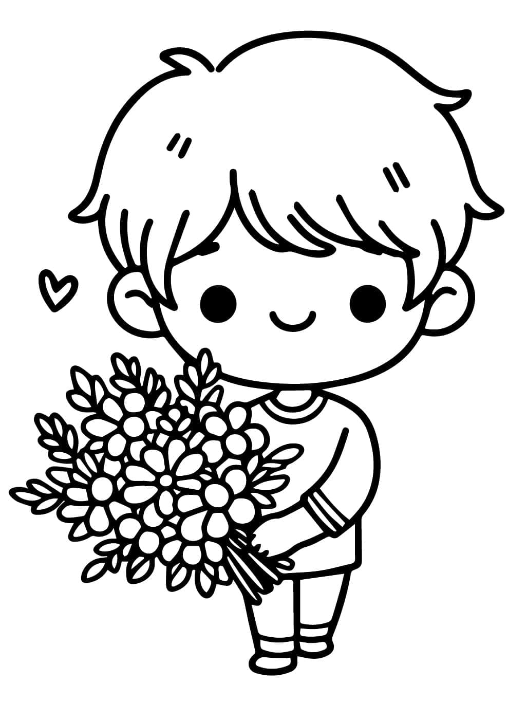 Cậu Bé và Bó Hoa