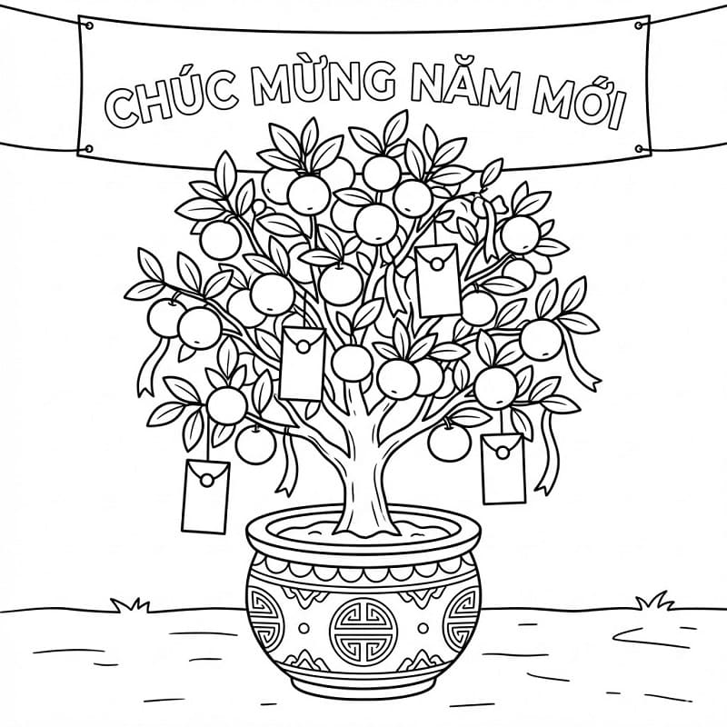 Cây Quất Treo Lì Xì