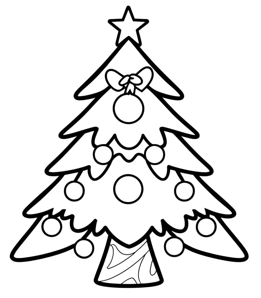 Cây Thông Đơn Giản Trong Dịp Noel